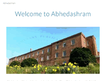 Tablet Screenshot of abhedashram.org